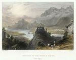 Switzerland, Junction of the Rhine & Tamina above Ragatz, 1836