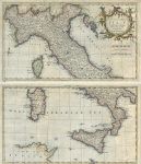 Italy on 2 sheets, Thomas Kitchin, 1762
