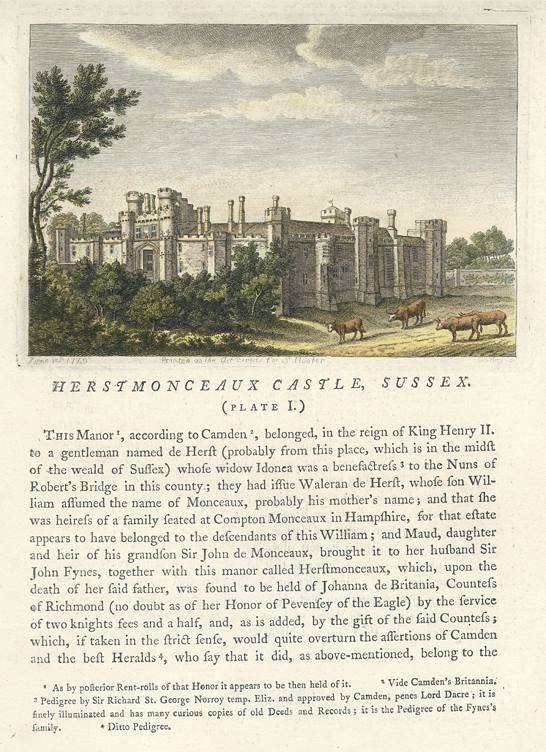 Sussex, Herstmonceaux Castle, 1786