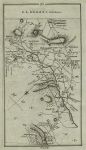 Ireland, route map with Clogher, Ballygawly and Emyvale, 1783