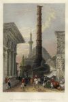 Turkey, Istanbul, The Burnt Pillar, 1840