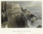 Ireland, Pleaskin Cliff near Giant's Causeway (Antrim), 1841