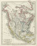 North America map, 1827