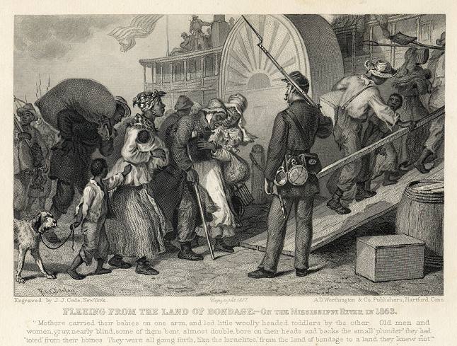 USA Civil War, Fleeing from the Land of Bondage, 1888
