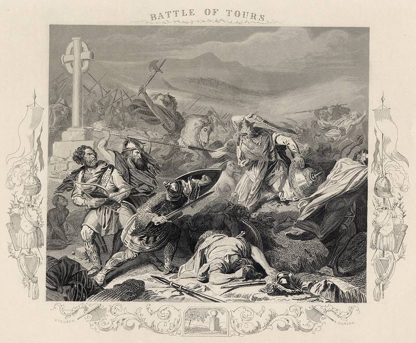 The Battle of Tours (c732 AD), 1855