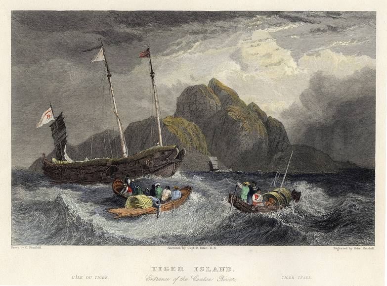China, Tiger Island, Canton River, 1843