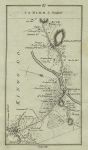 Ireland, route map with Birr, Banagher & Eyre Court, 1783