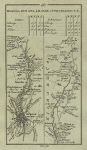 Ireland, route map with Dublin, Lucan, Cellbridge and Killybegs, 1783