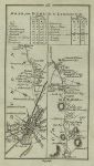 Ireland, route map with Dublin, Racool, Johnstown and Naas, 1783