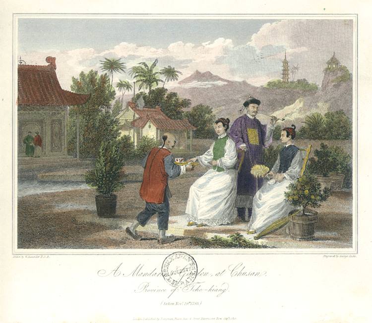 China, Mandarin's Garden at Chusan, 1819