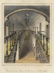 USA, Philadelphia, Penitentary Interior, 1843