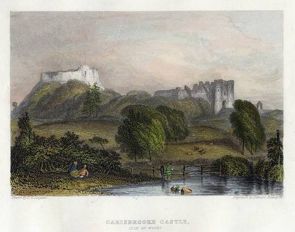Isle of Wight, Carisbrooke Castle, 1850