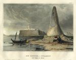 Africa, Tunisia, Pyramid of Heads at Tebah, 1838