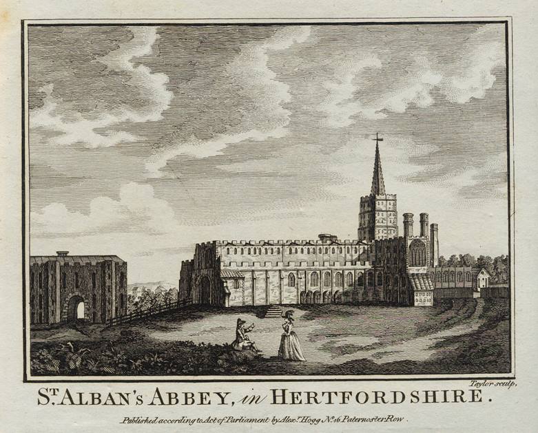 Hertfordshire, St. Alban's Abbey, 1786