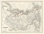 Siberia map, 1835
