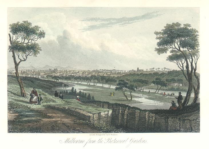 Australia, Melbourne view, 1873