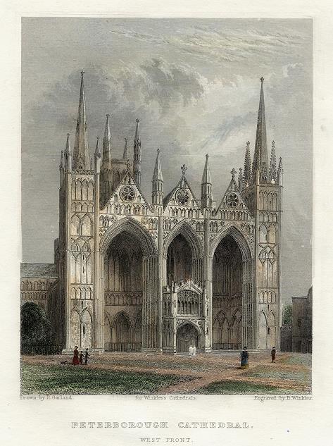 Peterborough Cathedral, 1836