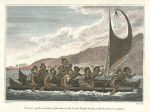 USA, Hawaii, Canoe of the Sandwich Isles, 1817