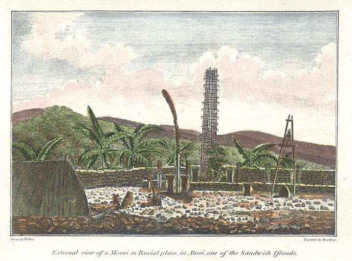 USA, Hawaii, Morai, or Burial Place, 1817