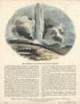Geysers - Boiling Springs in Iceland, educational print, SPCK, 1846
