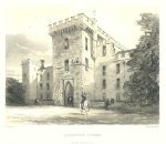 Herefordshire, Hampton Court, stone lithograph, 1840