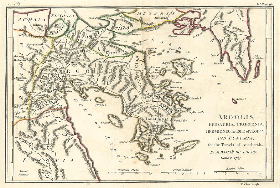 Ancient Greece, Argolis ..., 1793
