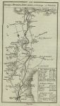 Ireland, route map with Carlow, Old Leighlin and Gowran, 1783