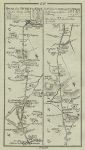 Ireland, route map with Kilcullen Bridge, Athy & part of Queens County, 1783