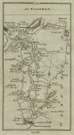 Ireland, route map with Enniscorthy, Wexford & Taghmon, 1783