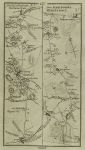Ireland, route map with Athy, Stradbally, Maryborough & Philipstown, 1783