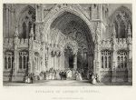 Lincoln Cathedral Entrance, 1837
