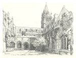 Oxford, Christ Church Cloisters, 1889