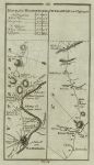 Ireland, route map with Waterford, Kilmacthomas & River Suire, 1783