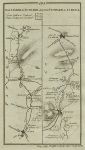 Ireland, route map from Callen to Fethard and to Cashell, 1783