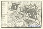 France, Cassel city plan, 1800