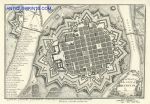 Germany, Manheim city plan, 1776 / 1800