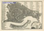 Italy, Venice city plan, 1776 / 1800
