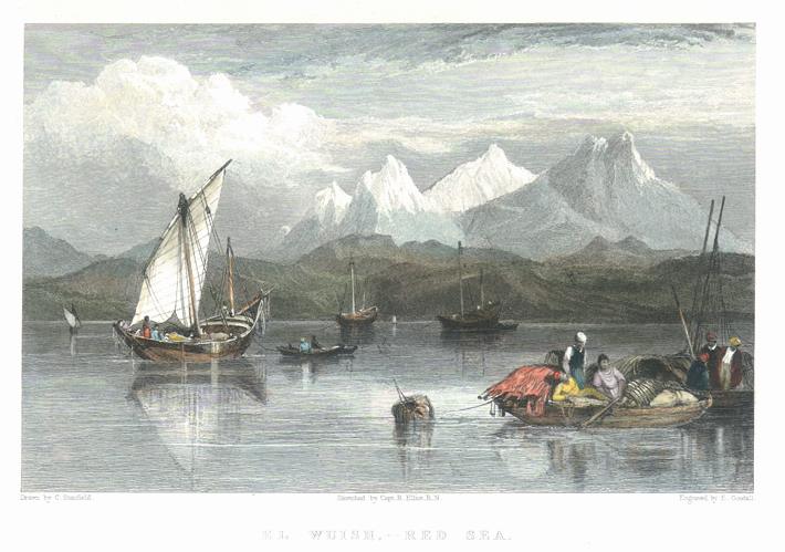 Egypt, El Wuish on the Red Sea, 1832