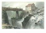 USA, Bridge at Glens Fall on the Hudson, 1840