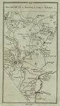 Ireland, route map with Charlemont, Armagh, Tynan and Keady, 1783