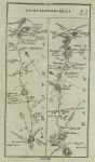 Ireland, route map with Mullingar, Maypole, Crossa Keel and Kells, 1783