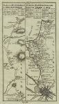 Ireland, route map with Dublin and the Dublin Bay and Killiney Bay coast, 1783