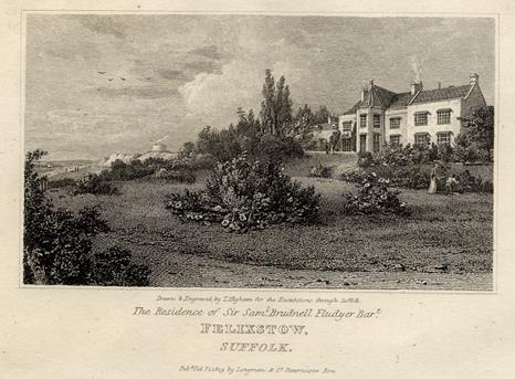Suffolk, Residence of Sir Sam Brudnell Fludyer, Felixstow, 1819