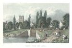 Wiltshire, Calne from the Canal, 1830