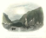 USA, Entrance to the Hudson Highlands, 1840