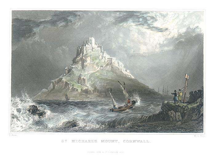 Cornwall, St.Michael's Mount, 1832