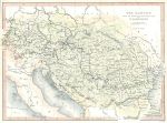 Austria, map of the Danube, 1840