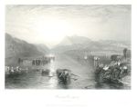 Lake District, Lake Windermere, 1838