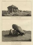 Ireland, Pagan Antiquities - two Cromlechs, 1786