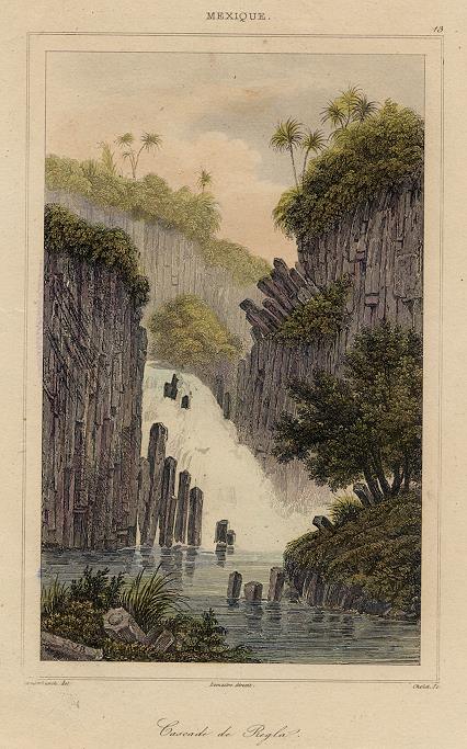 Mexico, Regla Waterfall, 1843